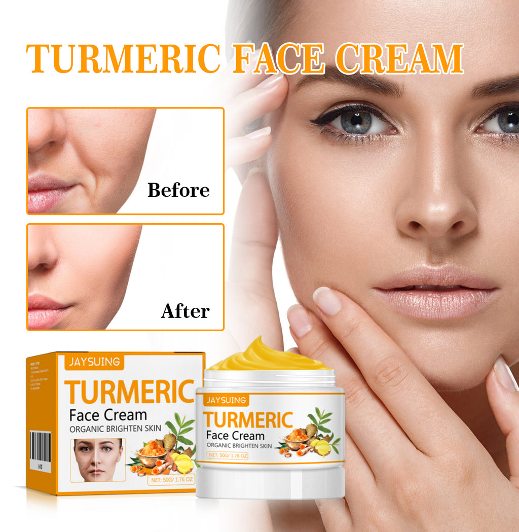 jar of turmeric firming face cream