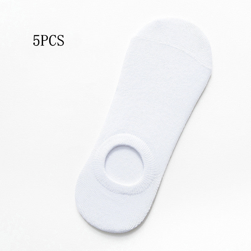 Socks Men And Women Solid Color Boat Socks Spring...