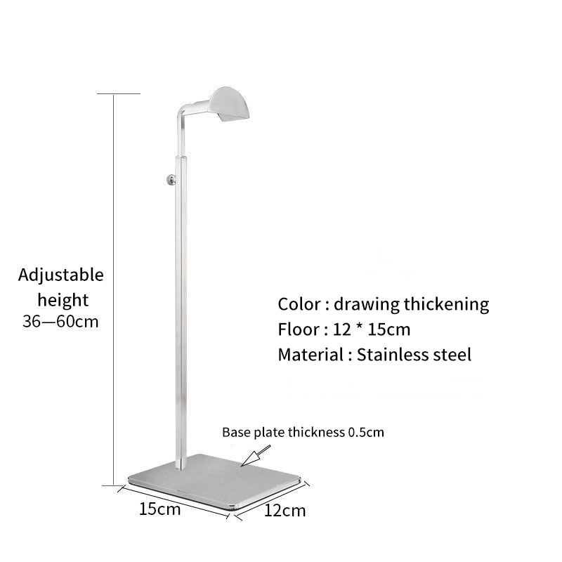stainless steel hanging bag display rack
