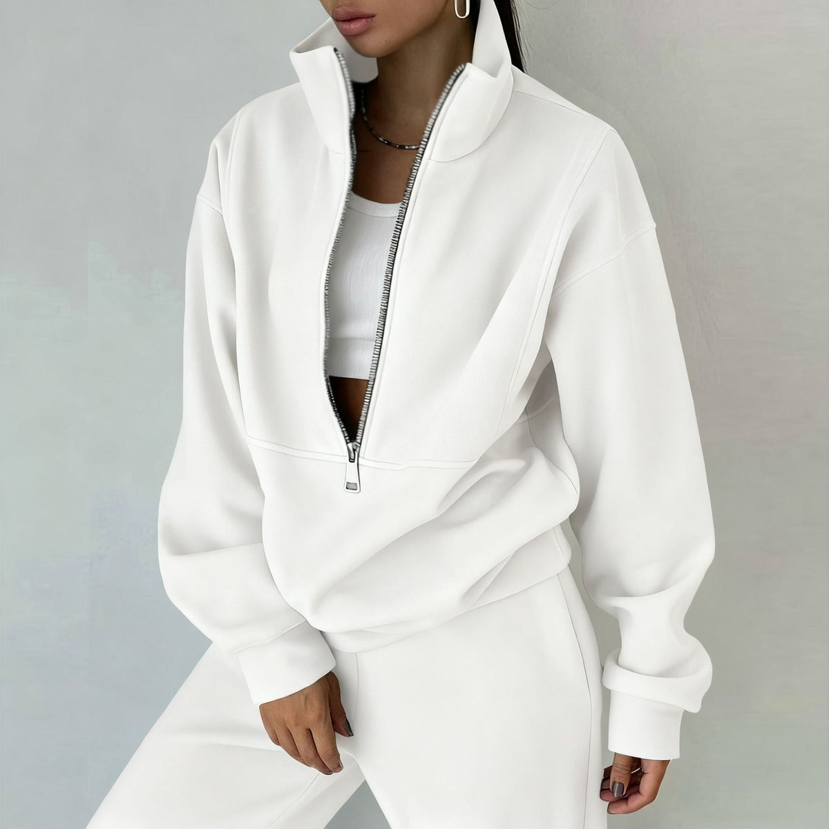 Conjunto Tracksuit Feminino em Forro Polar