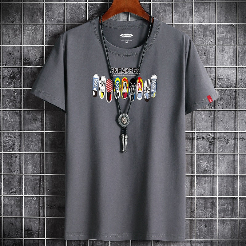 Anime Goth Oversized Graphic T Shirt Summer for Men Clothing