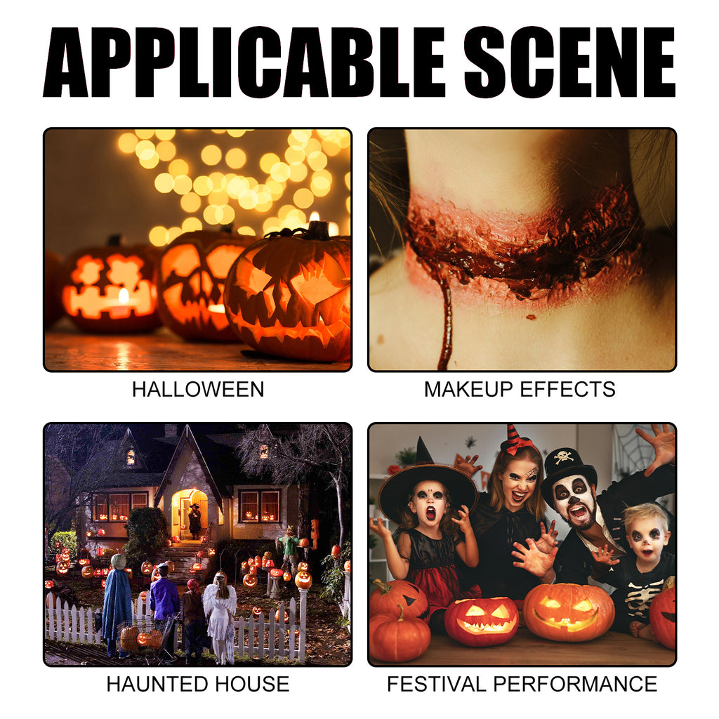 SFX Makeup Kit, Props Scar Scary Atmosphere Party Set.