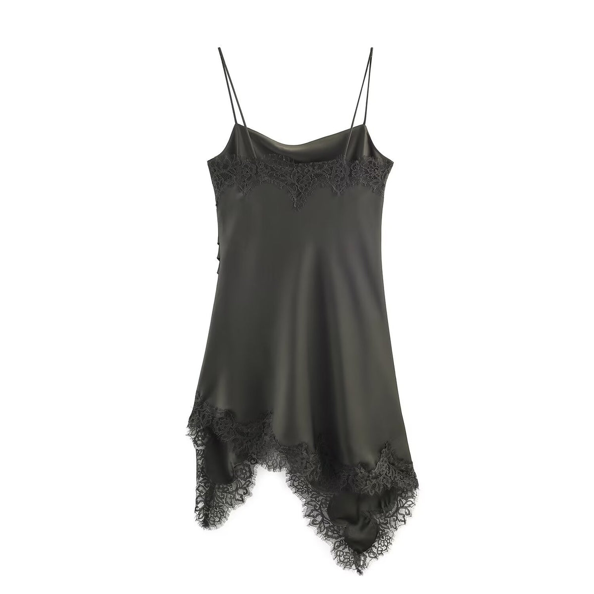 Top Camisola de Renda Irregular