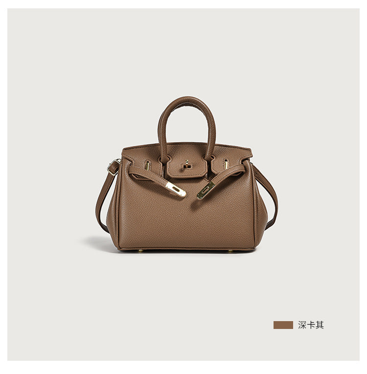 classic PU top-handle tote bag