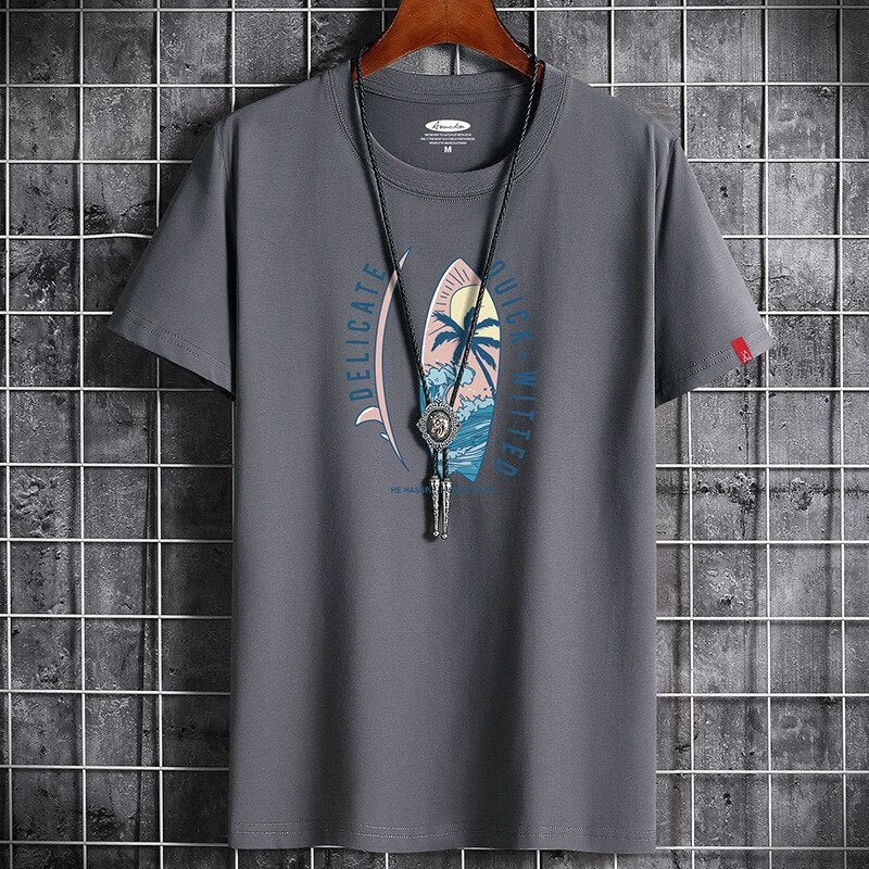Anime graphic oversized men's T-shirt
