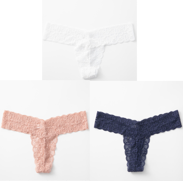 women's lace thong T-back underwear