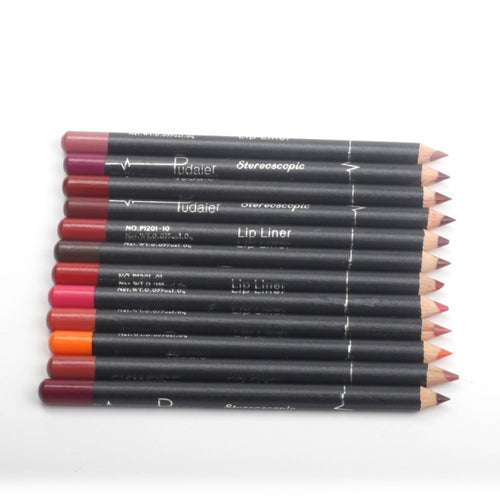 set of 12 lip liner pencils
