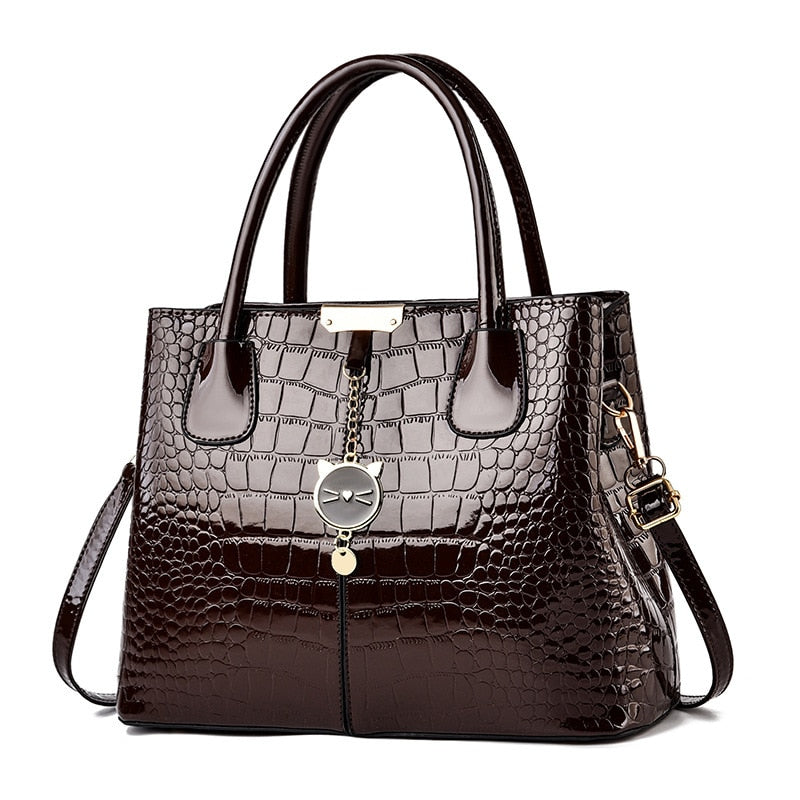 large soft leather-effect shoulder bag