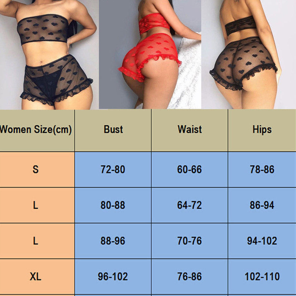 mesh sheer bra and briefs set black