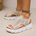 Fish mouth sandals for women breathable beach