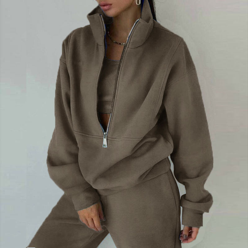 Conjunto Tracksuit Feminino em Forro Polar