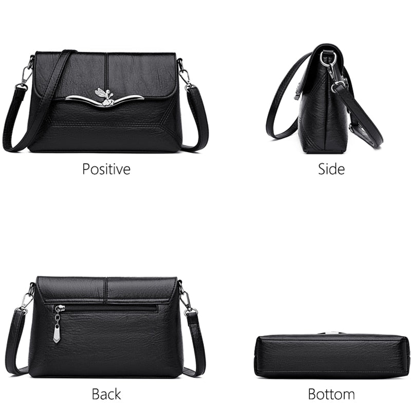 soft leather small crossbody tote