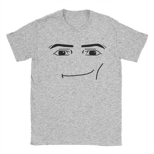 Anime Robot Robloxs Face T-Shirts Women Fun Tees Crew Neck S