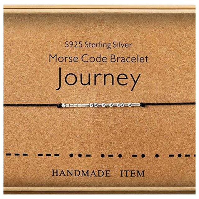 Fuck Off Morse Code Bracelets for Women Men Beads on Silk Cord Friendship Bracelet Gift Jewelry