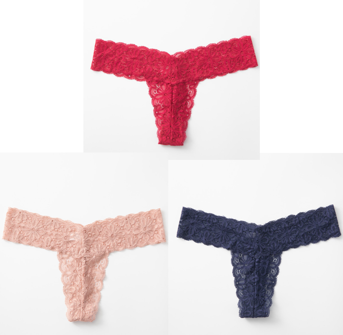 women's lace thong T-back underwear