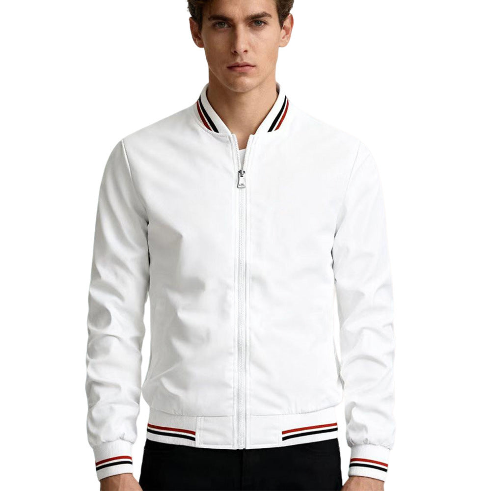 Baseball Collar Jacket Men.