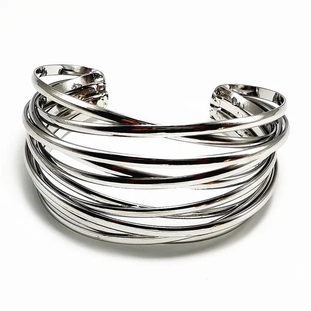 Geometric chain charm bracelet
