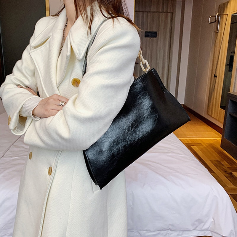 soft PU crossbody shoulder bag