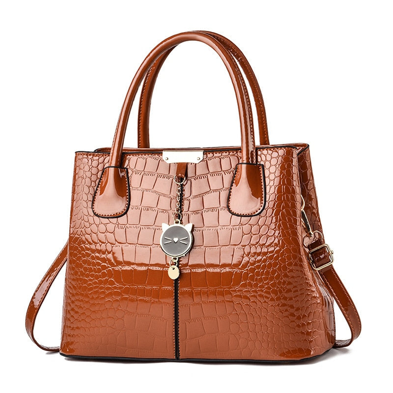 large soft leather-effect shoulder bag