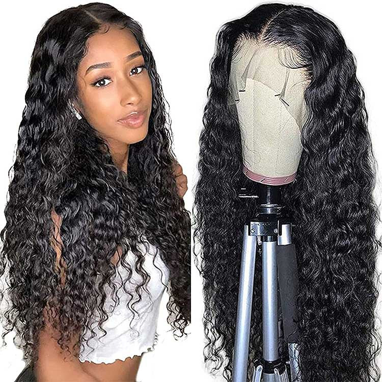 Human Hair With Small Curly Hair And Long Hair...
