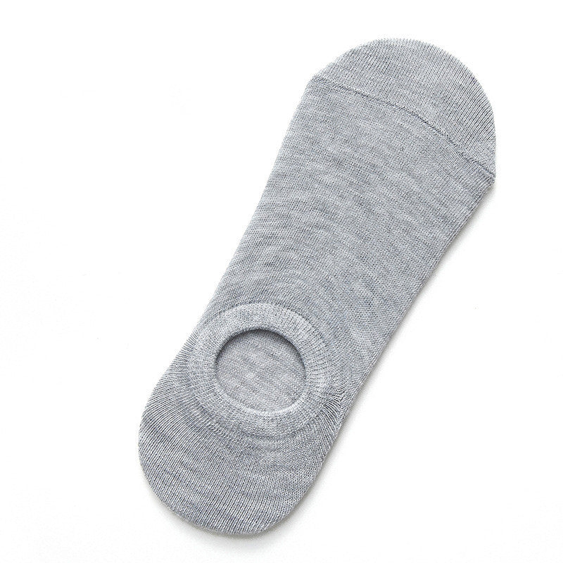 Socks Men And Women Solid Color Boat Socks Spring...