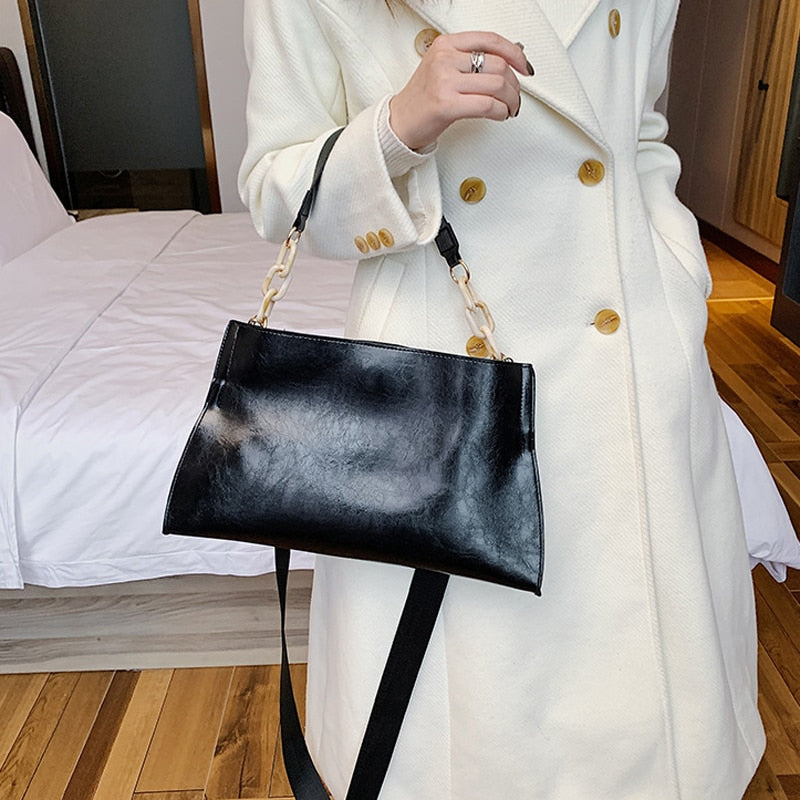 soft PU crossbody shoulder bag