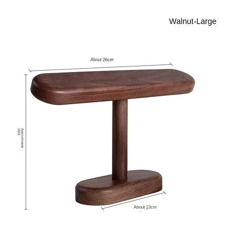 High-end Wooden Walnut Jewelry Display Rack for Watches, Bracelets, Necklaces and Accessories Storage