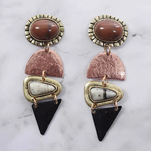bohemian vintage resin stone bracelet