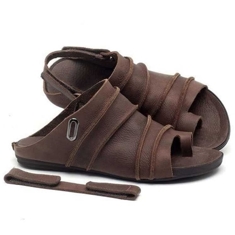 Fish mouthed toe clip beach women's sandals Velcro slippers dual-purpose