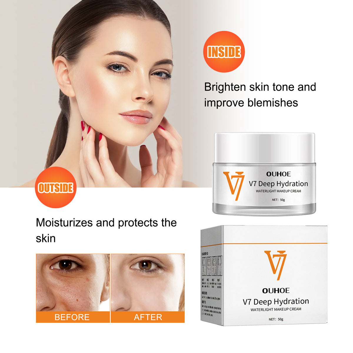 Creme Facial Hidratante e Iluminadora