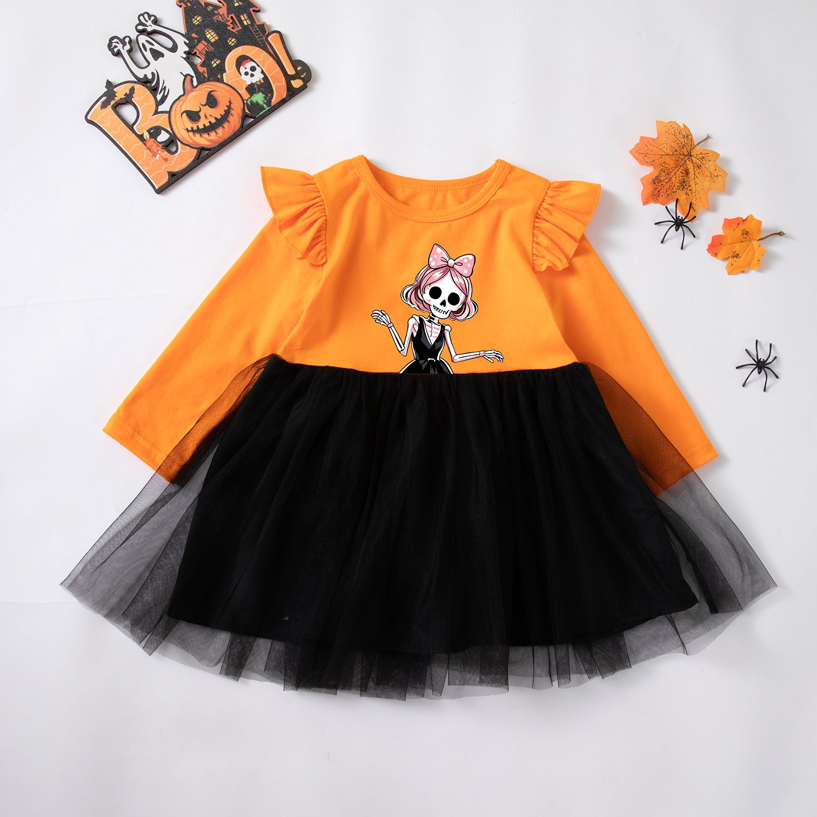 Halloween New Style Girls' Dress for Kids, Festival Party Costume Clothing