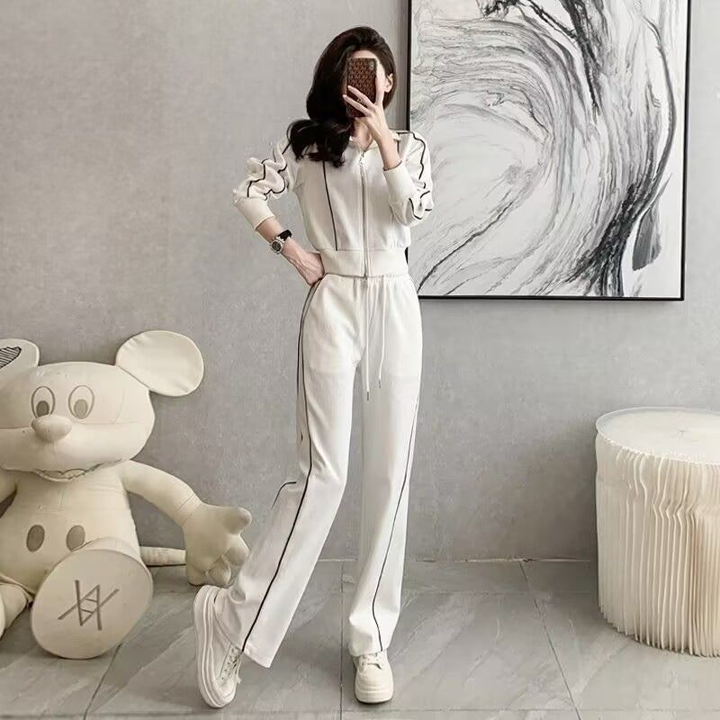 Ensemble Slim Capuche Courte Zippée