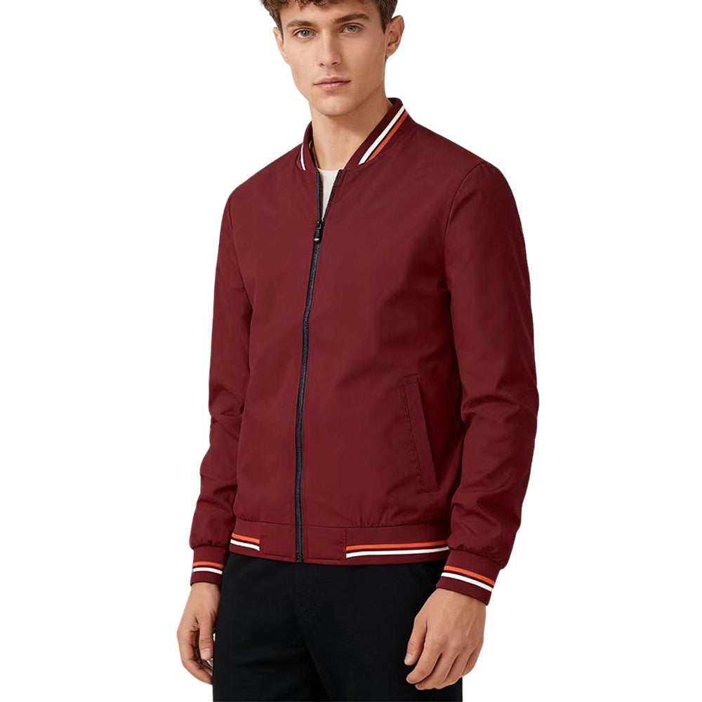 Baseball Collar Jacket Men.