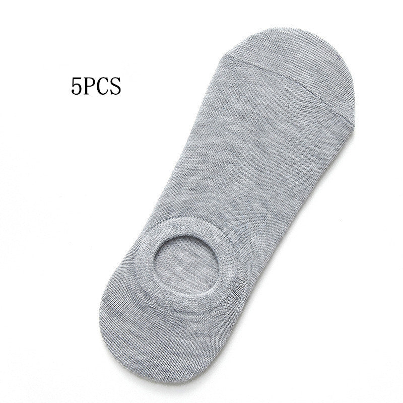 Socks Men And Women Solid Color Boat Socks Spring...