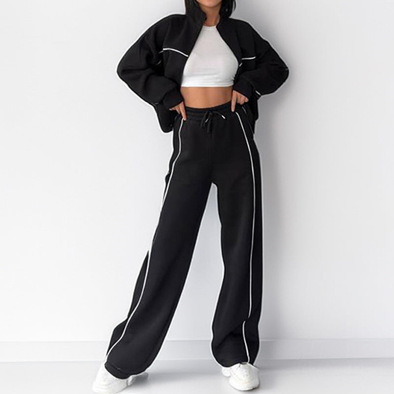 Tie-waist hoodie and matching tracksuit pants