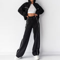 Tie-Waist Hoodie Tracksuit Set