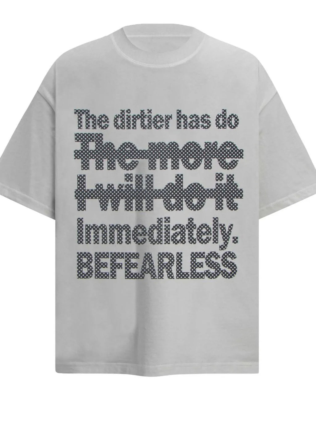 Men's oversized letter graphic T-shirt