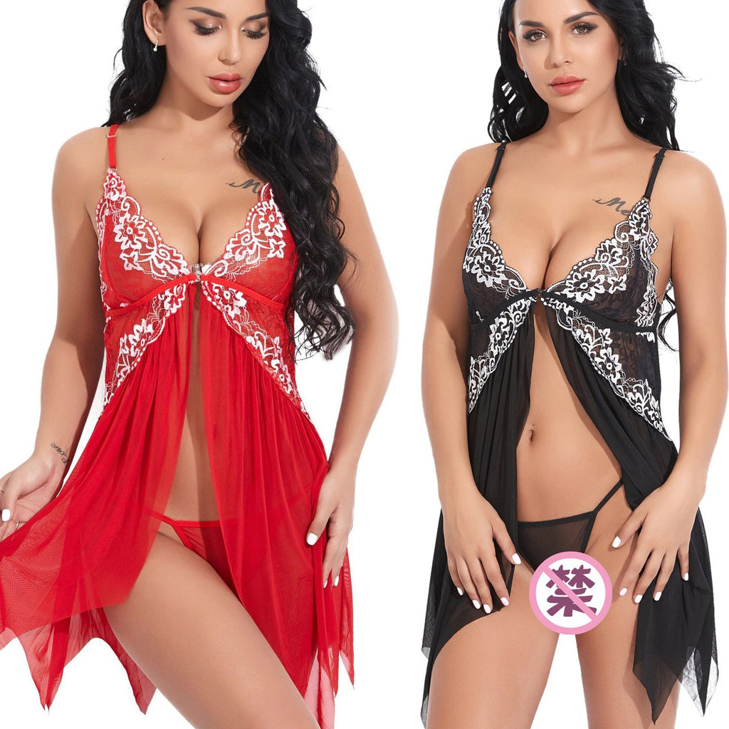 chiffon camisole and skirt lingerie set