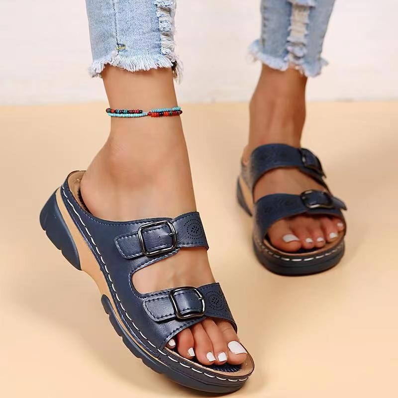 Summer new women's shoes large size sandals fashion wedges casual