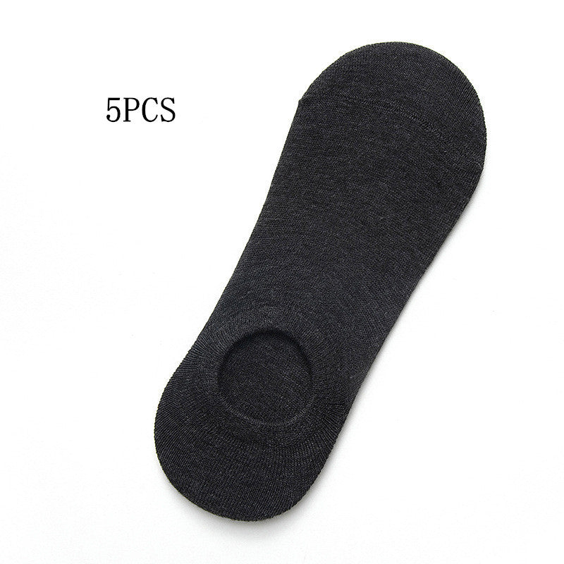 Socks Men And Women Solid Color Boat Socks Spring...