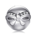 JewelryPalace 925 Sterling Silver Beads Created Ruby Rose Flower Charms fit Bracelets Bangles Fashion Jewelry for Women