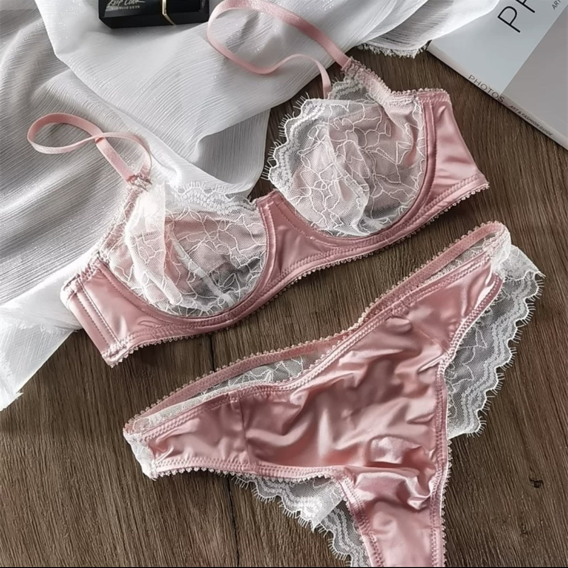 Conjunto Sutiã de Renda à Francesa