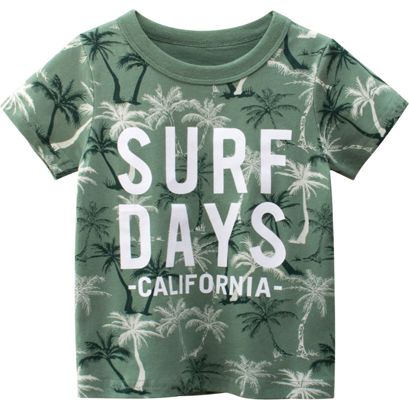 Children's Clothing Boy Short Sleeve T-Shirt Kids
