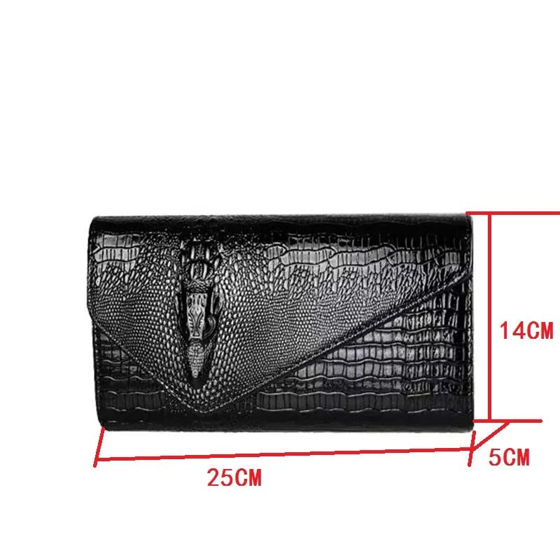Red textured clutch bag