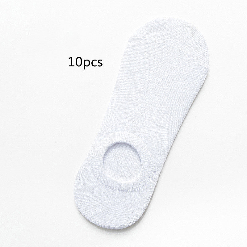 Socks Men And Women Solid Color Boat Socks Spring...