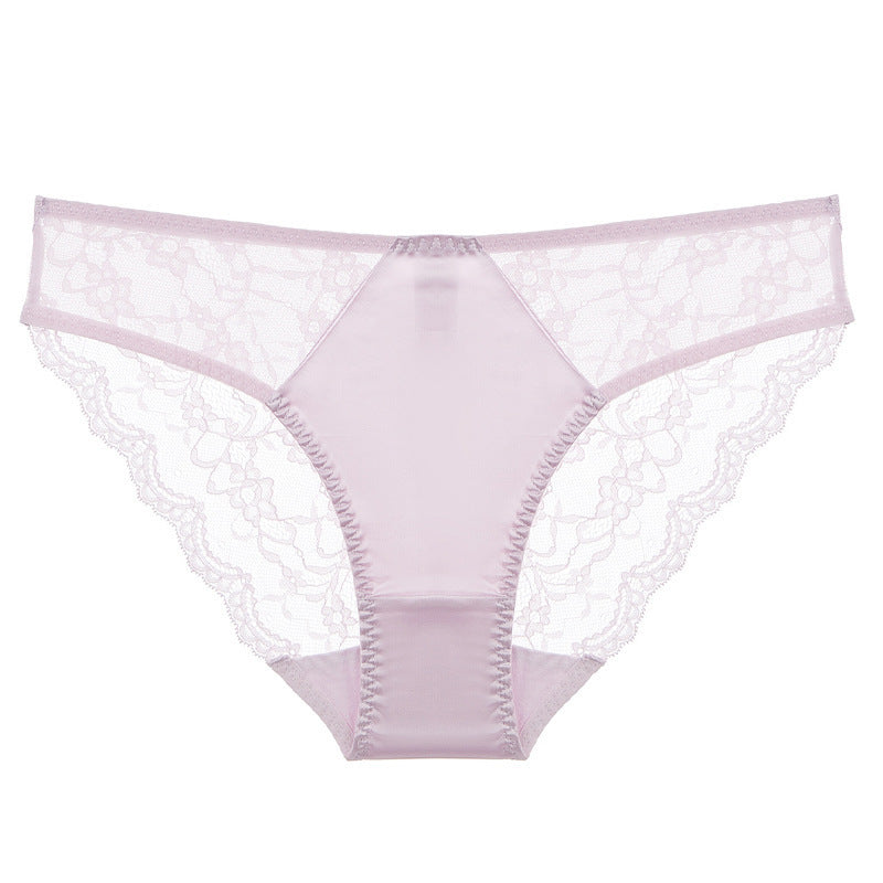 Culottes Respirantes en Dentelle Taille Mi‑Basse