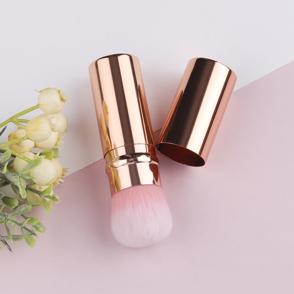 Portable makeup brush telescopic
