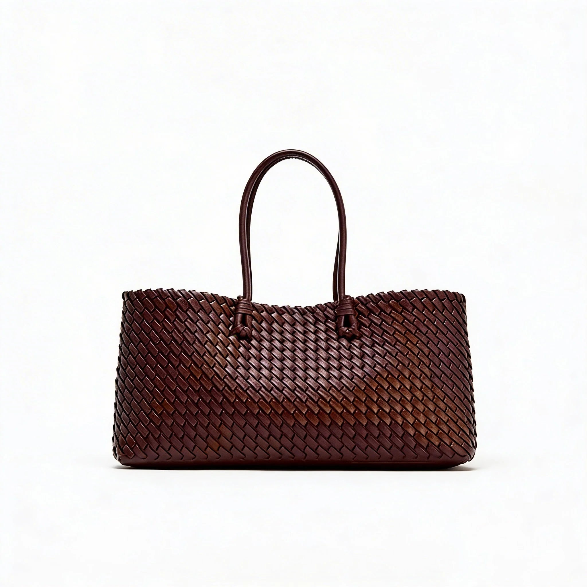 Sienna | Women’S Tote Bag with Intricate Woven Detail and Sleek Long Straps | Timeless