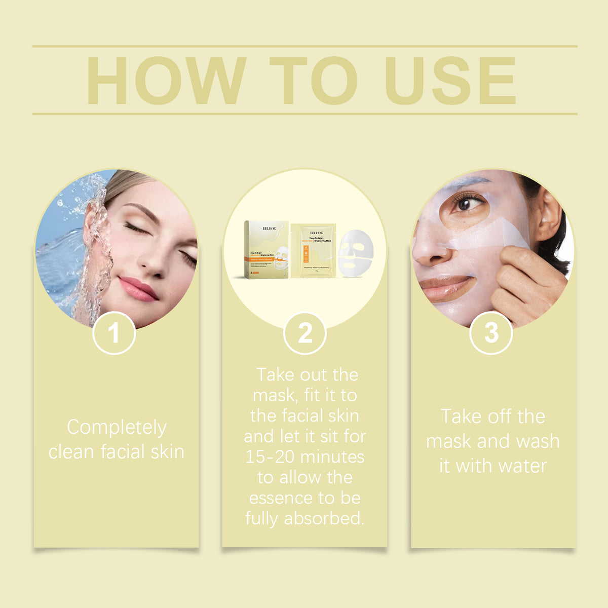 Coffret Masques Visage Niacinamide & Vitamine C
