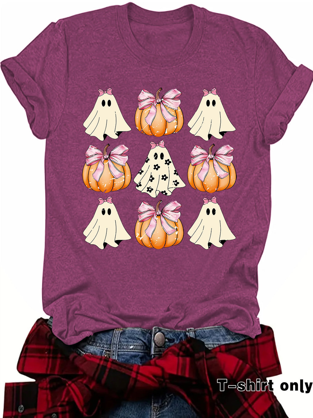 Funny Coquette Bow Pumpkin Spooky Season T-S